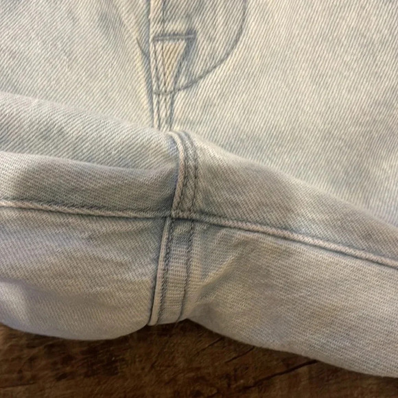 Frame - Denim Le High Straight Raw Hem Cloud Tie Dye Jeans - Size 31 - Picture 5 of 9
